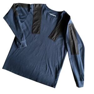 Neighborhood (NBHD) "Commando" Navy Blue, Long-Sleeve Crewneck Streetwear